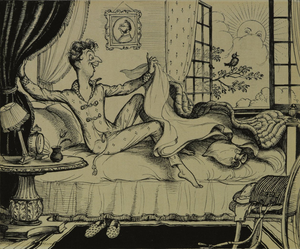 Verdt å stå opp for!, 1929 av Rex Whistler