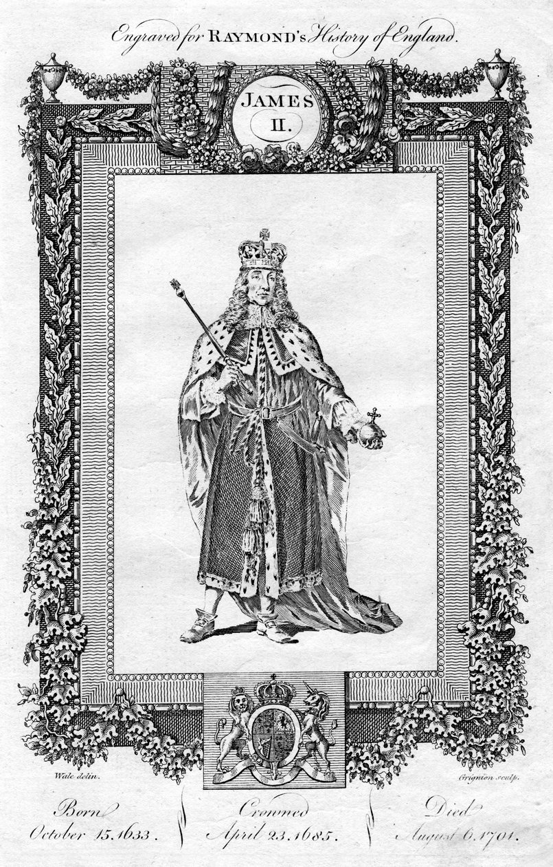 James II av England, 1700-tallet. av Reynolds Grignion