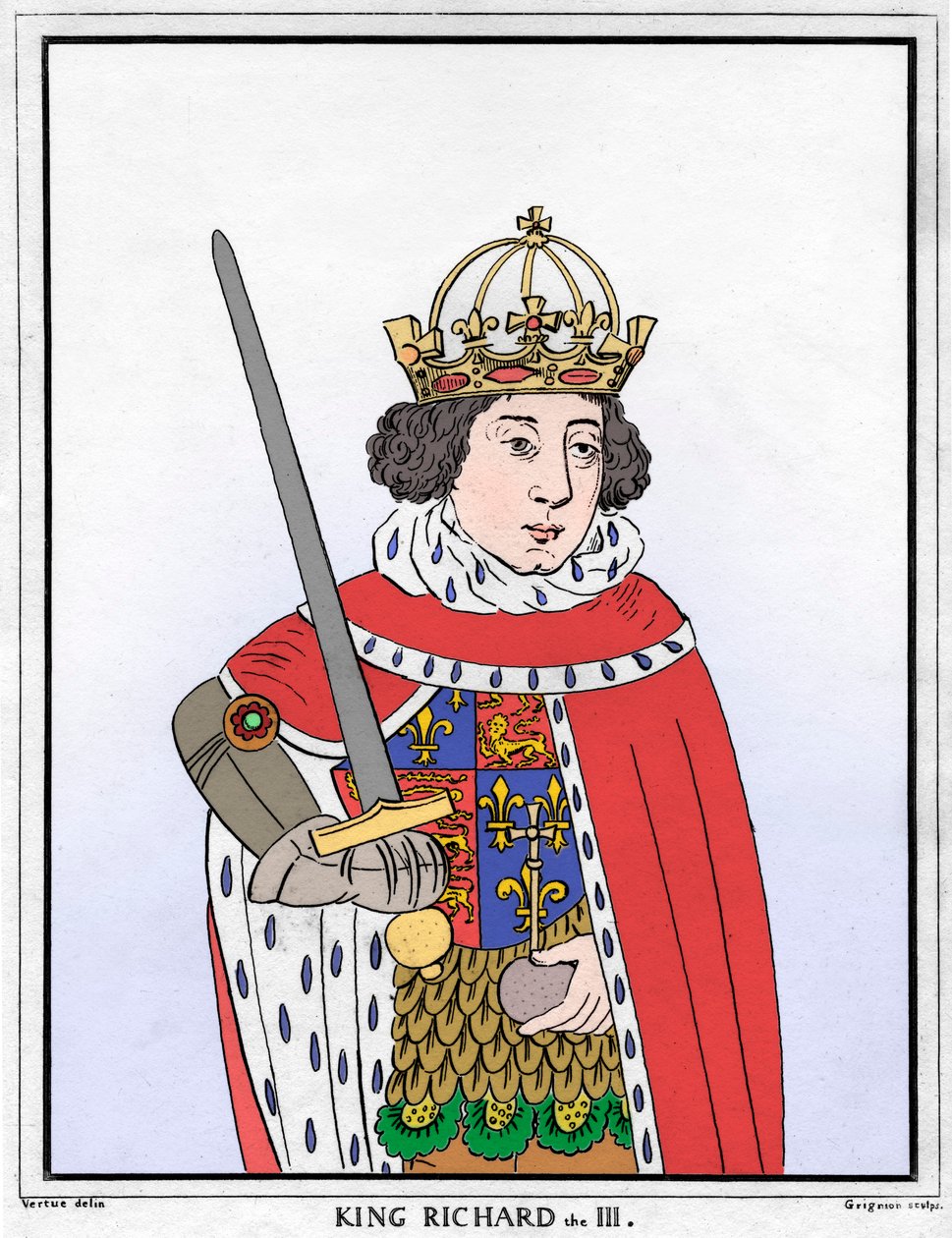 Richard III av England, 1700-tallet av Reynolds Grignion