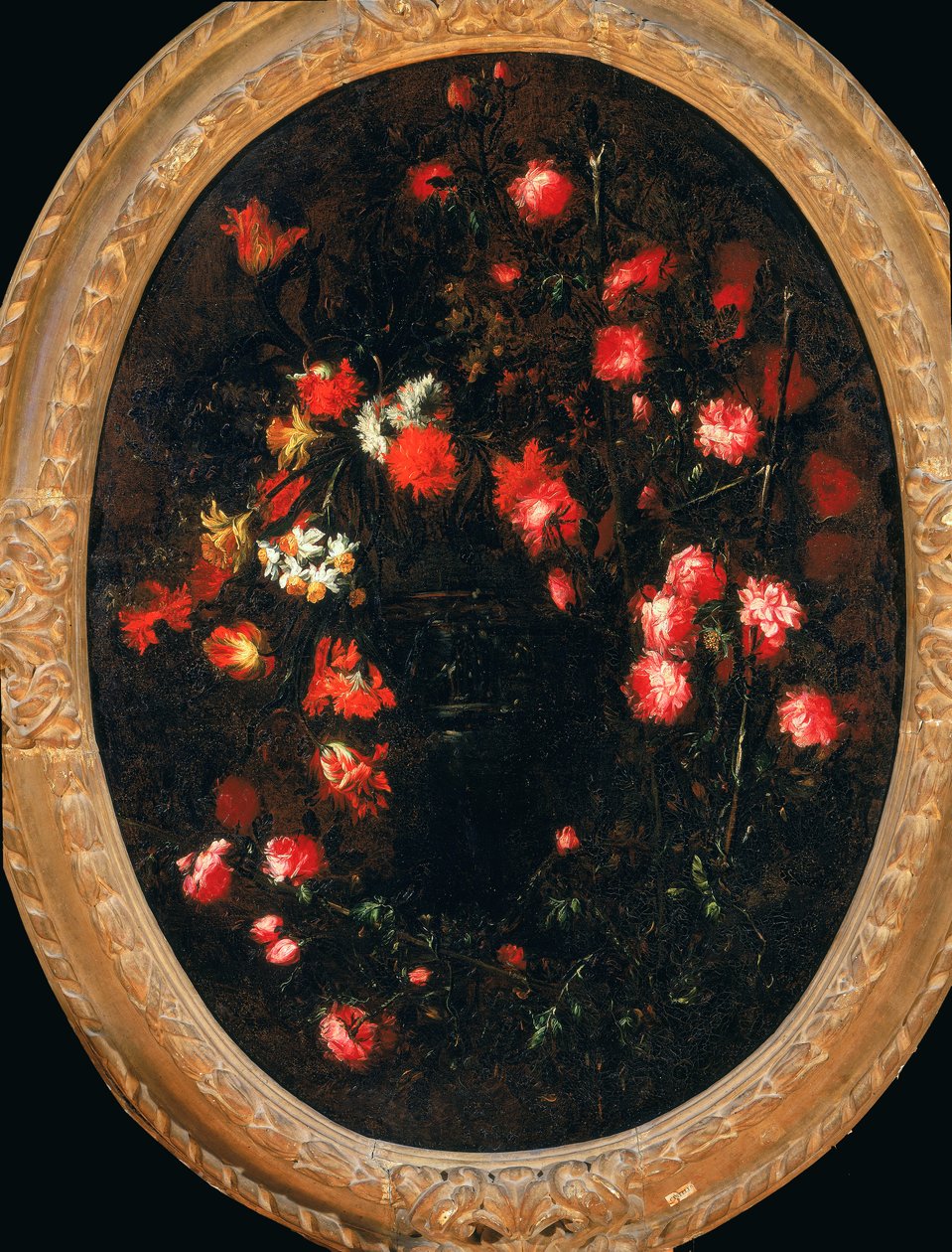 Blomsterkrans med fugler av Riccardo Spinelli