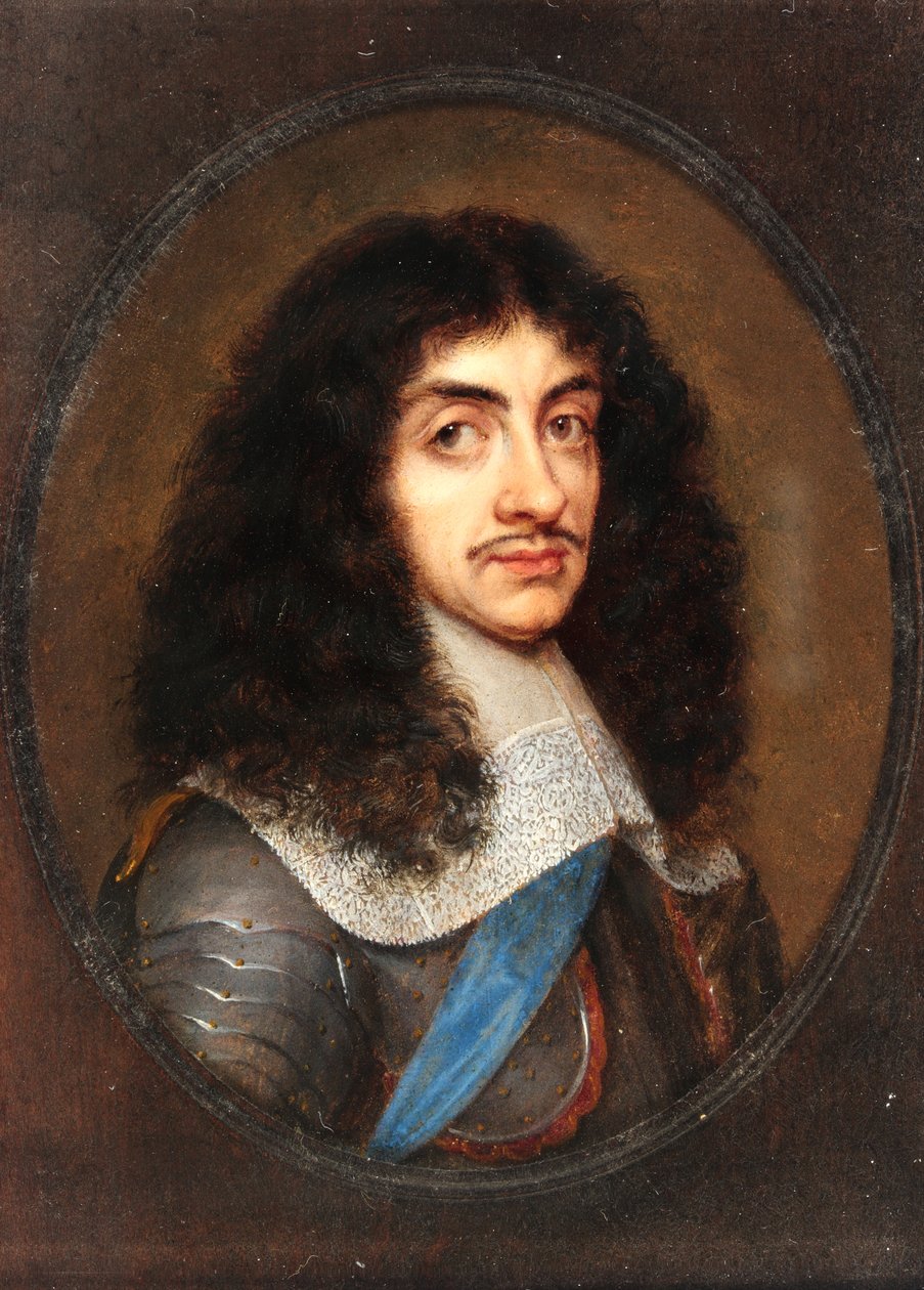 Charles II (wc på vellum) av Richard Gibson
