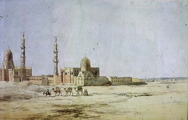 Tombs of the Khalifs, Kairo (wc på papir) av Richard Dadd