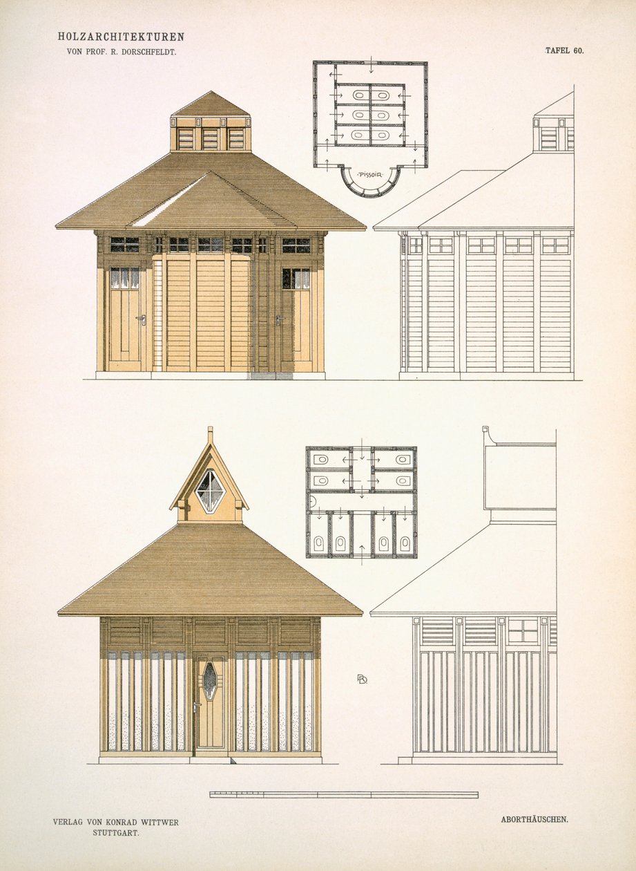 Arkitektur i tre, ca. 1900 av Richard Dorschfeldt