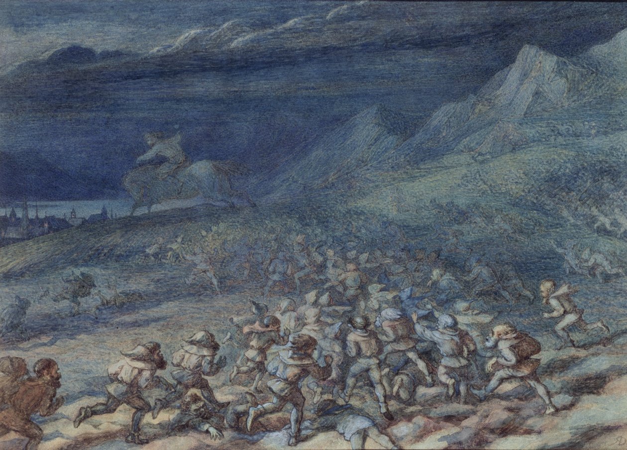 Alterbegeret i Aagerup (wc, gouache på papir) av Richard Doyle