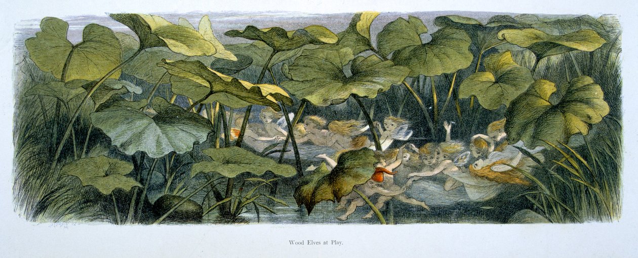 Wood Elves at Play, illustrasjon fra 