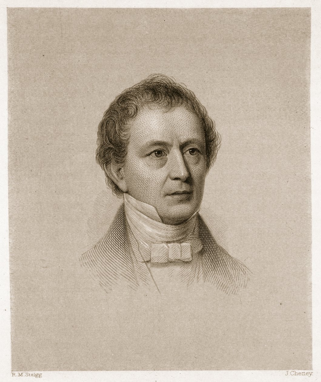 Edward Everett, gravert av John Cheney (1801-85) av Richard Morrell Staigg