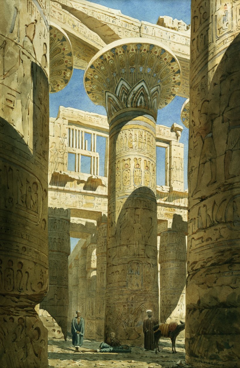 Karnak, ca. 1866 av Richard Phene Spiers