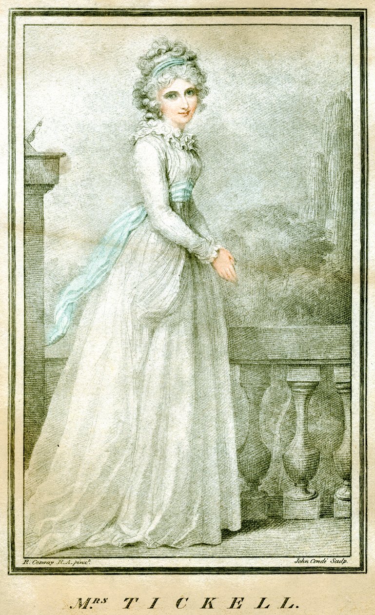Fru Tickell, c1780-1810 av Richard Cosway
