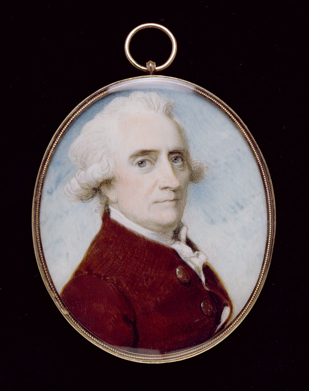 PD.203-1961 Selvportrett miniatyr av Richard Cosway