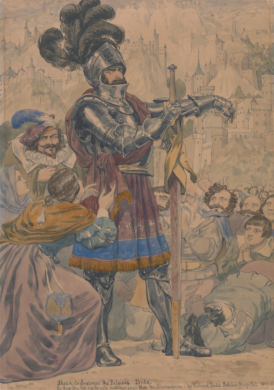 Sketch for the Passions: Pride av Richard Dadd