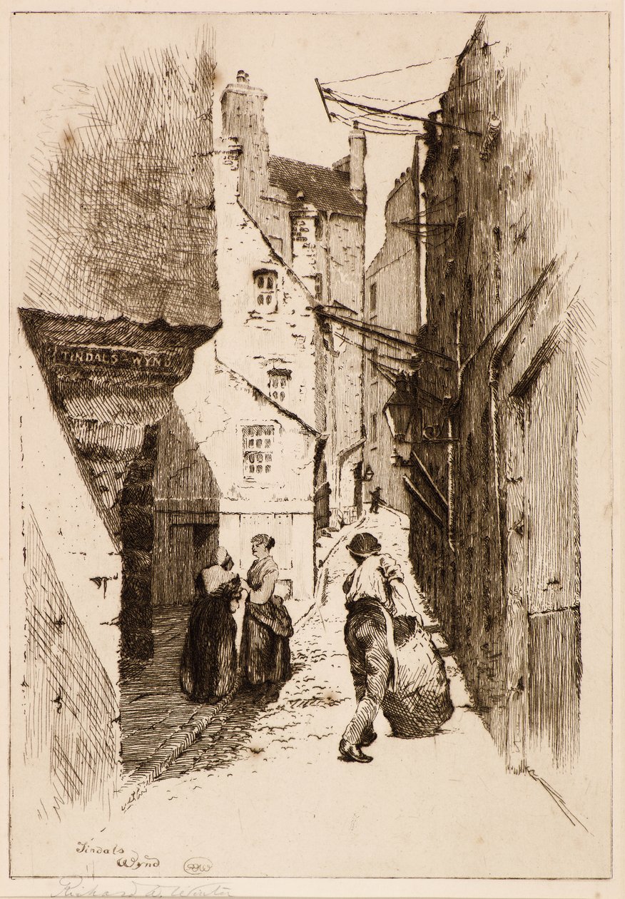 Tindal's Wynd (etsing) av Richard Davidson Winter