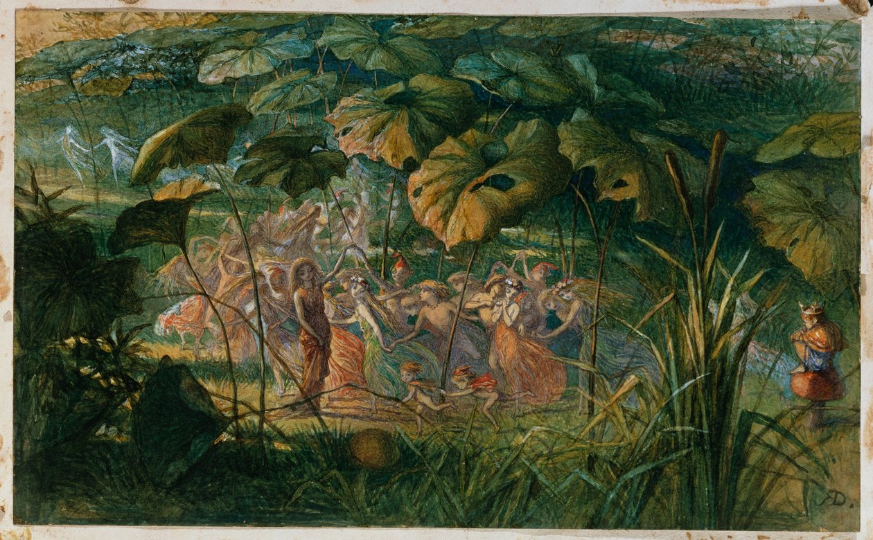 Eventyrdans i en lysning av Richard Doyle
