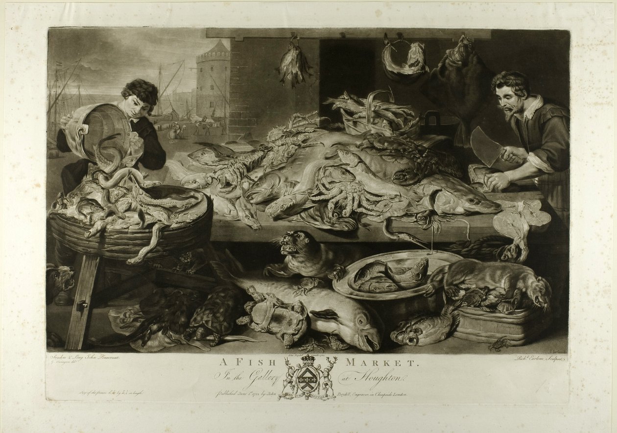 Fiskemarked av Richard Earlom