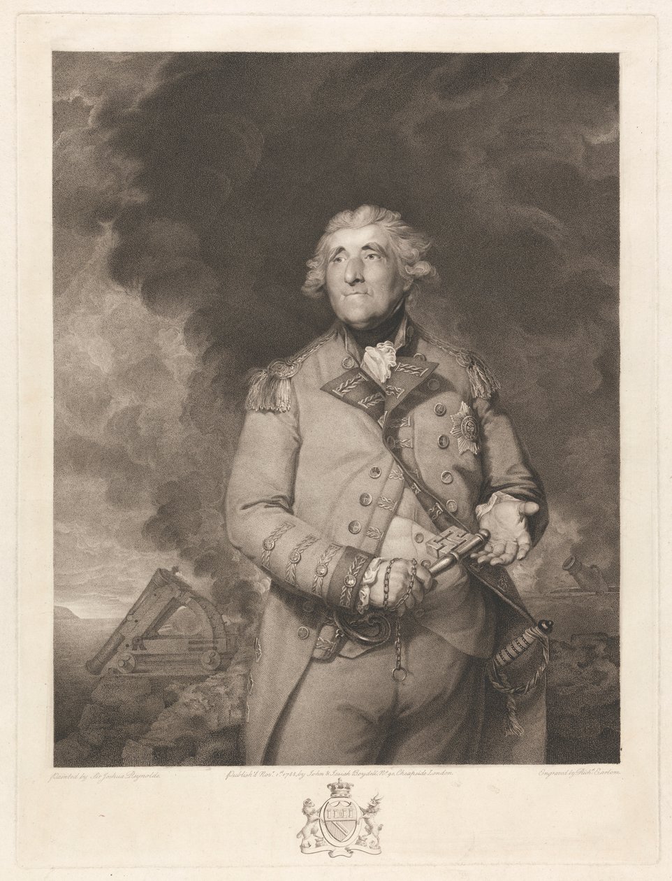George Augustus Elliot Lord Heathfield av Richard Earlom