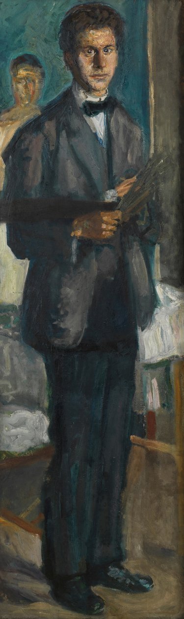 Selvportrett med palett, 1906-1907. av Richard Gerstl