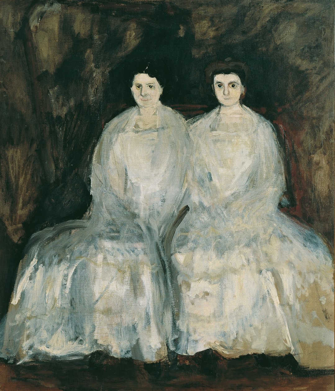 Søstrene Karoline og Pauline Fey, 1905. av Richard Gerstl