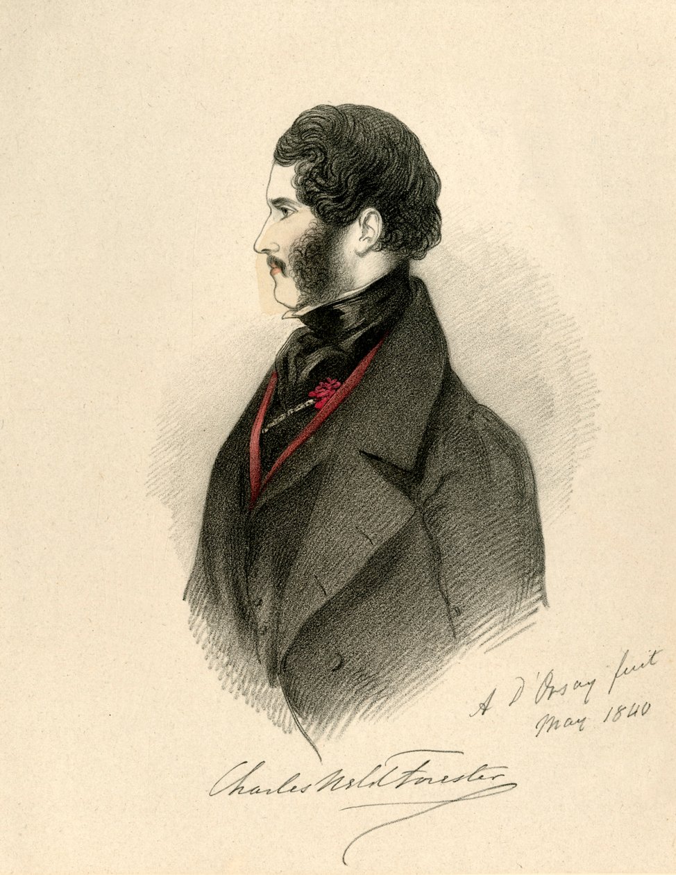 Charles Weld Forester, 1840. av Richard James Lane