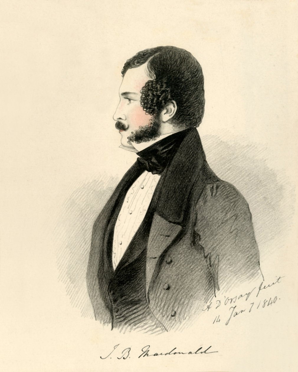 J.B. Macdonald, 1840. av Richard James Lane