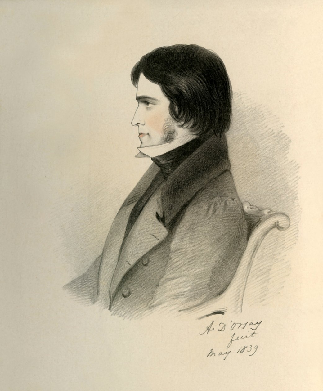 Thomas Carlyle Esquire, 1839. av Richard James Lane