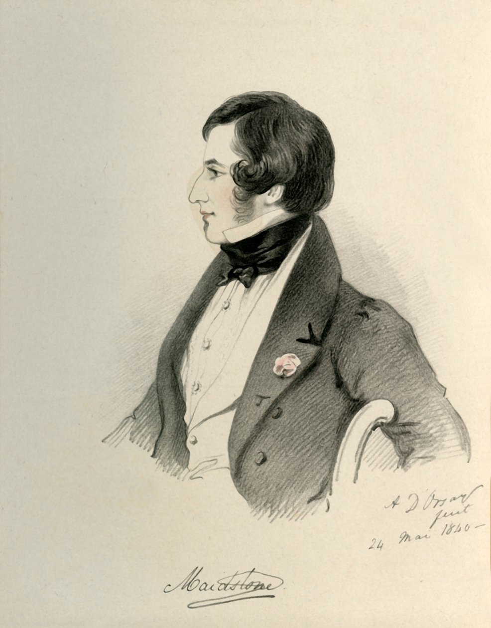 Viscount Maidstone, 1840. av Richard James Lane