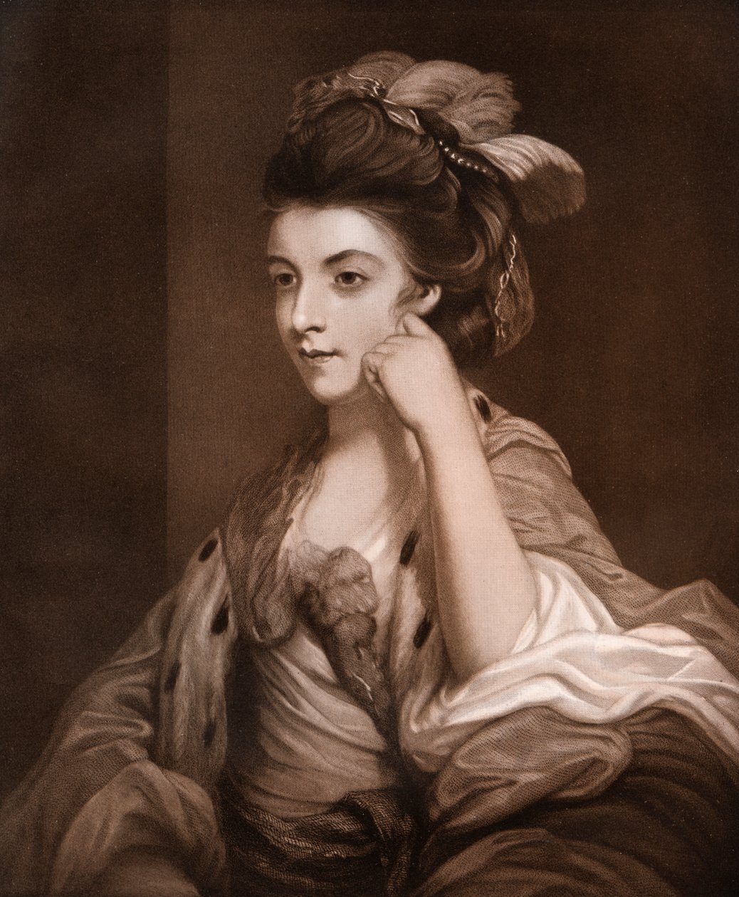 'Lady Morris', sent på 1700-tallet, 1913. av Richard Josey