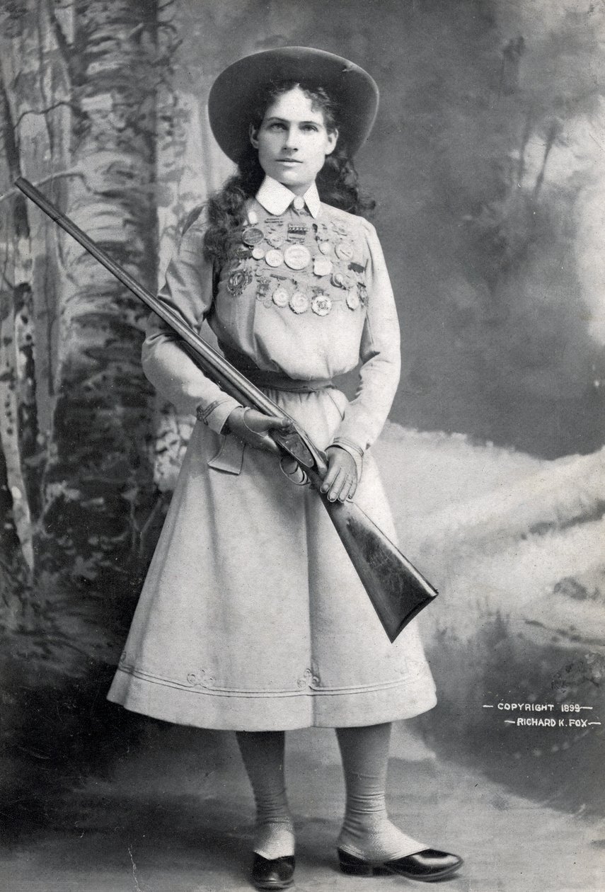 Annie Oakley, pub. ca. 1899 av Richard Kyle Fox