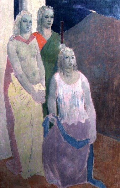 Three Sisters (olje) av Richard Norman Shaw
