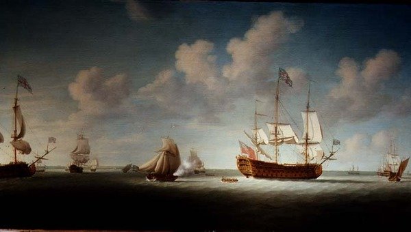 Marine maleri av Richard Paton