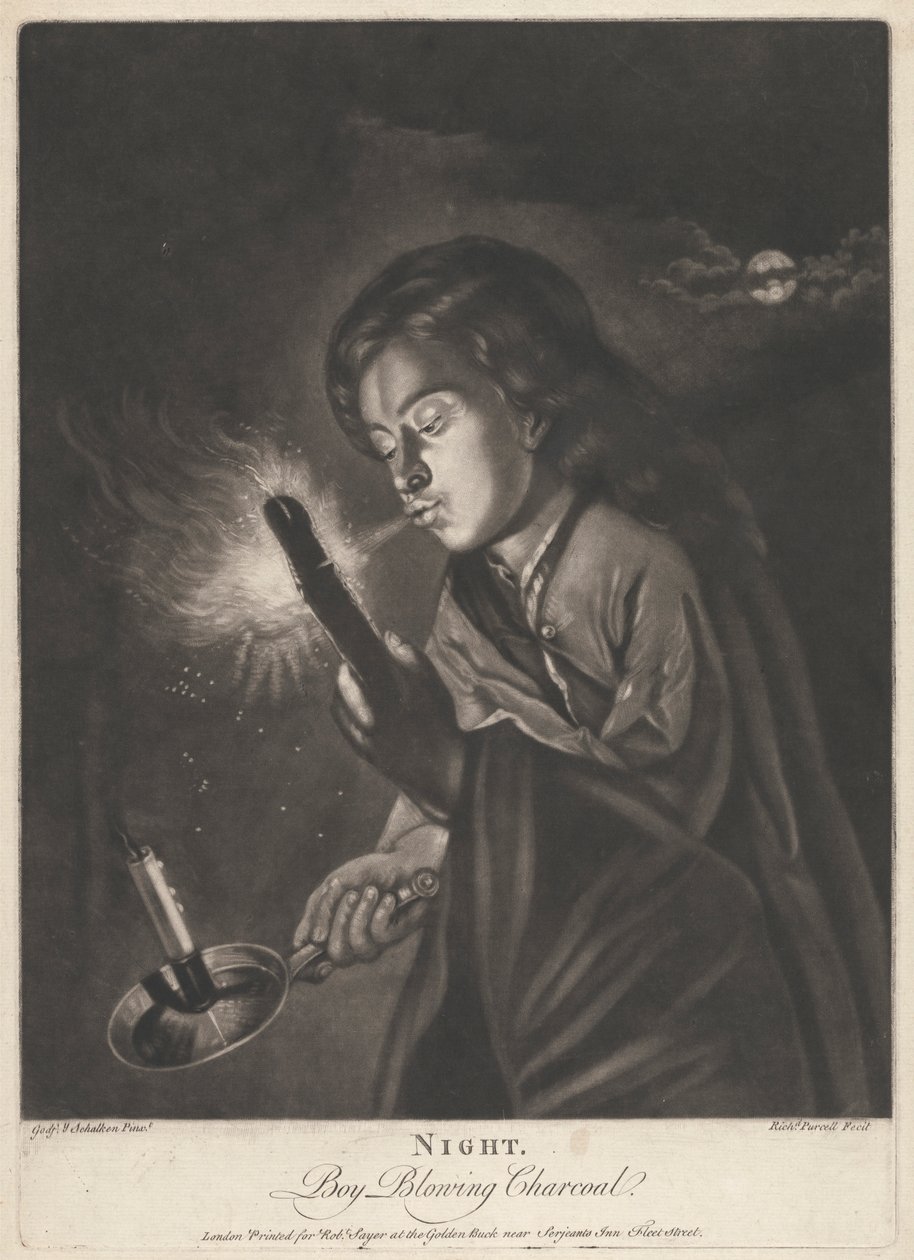 Natt - Gutt blåser kull av Richard Purcell