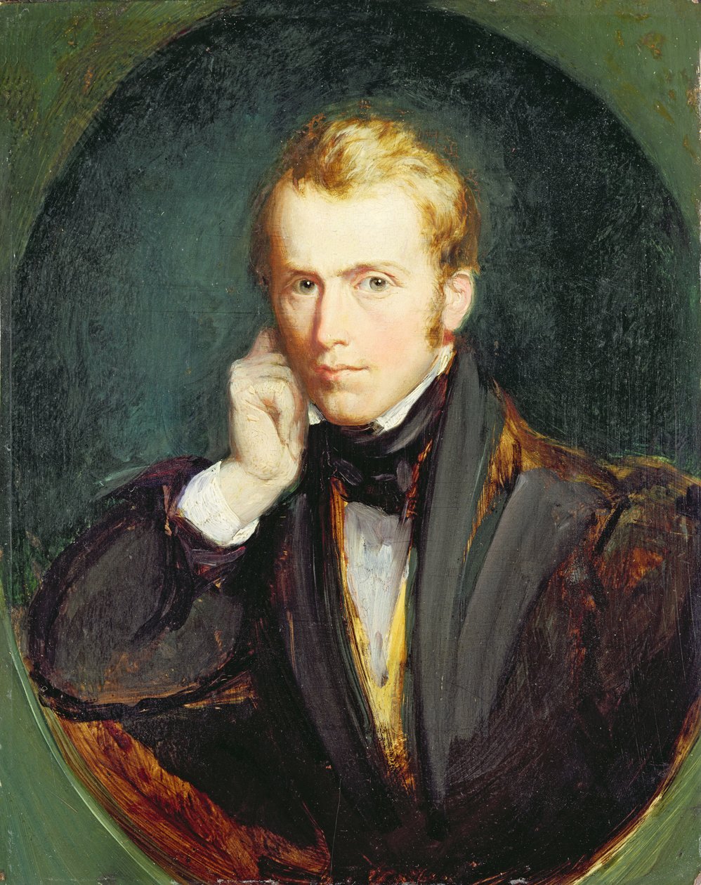 Selvportrett, ca. 1827-37 (olje på panel) av Richard Redgrave