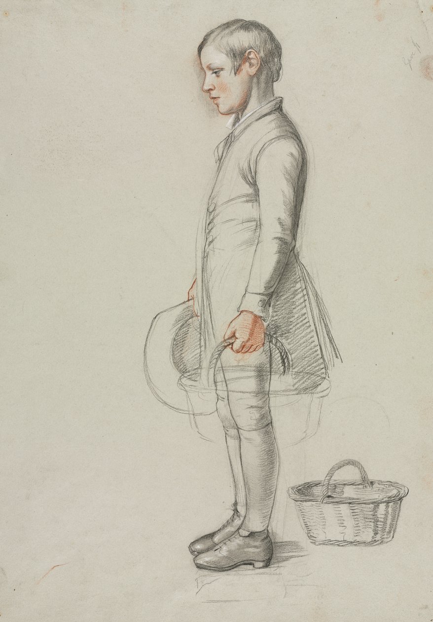 Studie for "Country Cousins" av Richard Redgrave