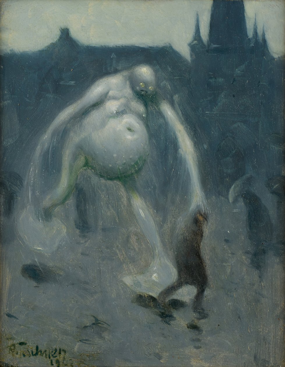 Regnvær, 1907. av Richard Teschner
