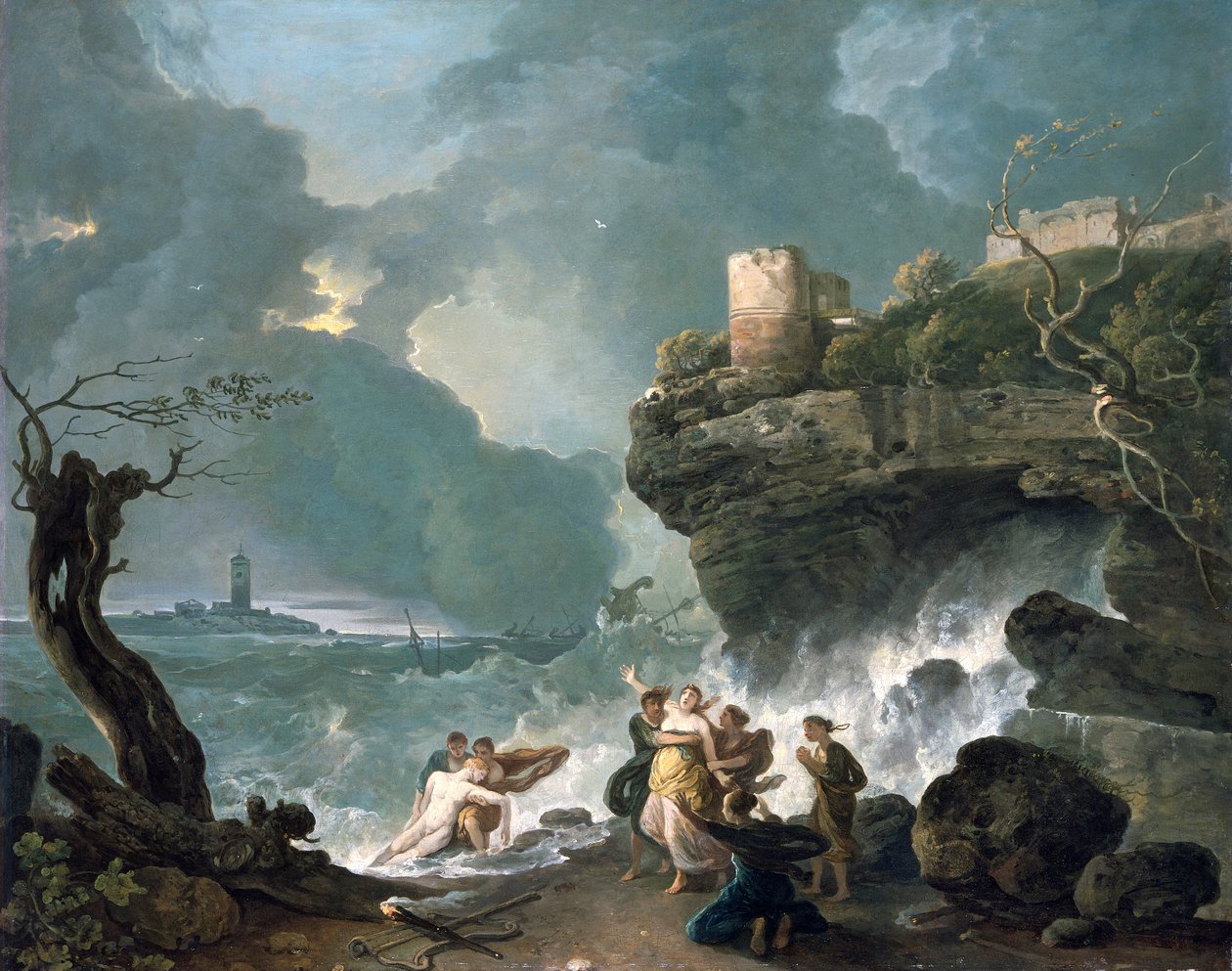 Ceyx og Alcyone, 1768. av Richard Wilson