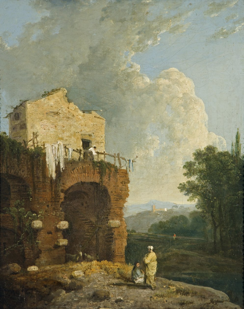 Hadrians Villa Tivoli, ca. 1765 (olje på lerret) av Richard Wilson