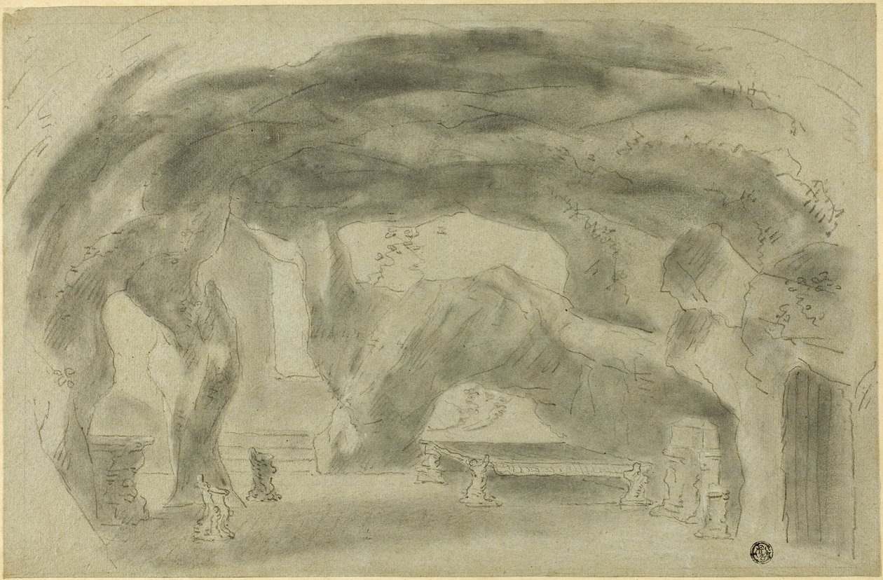 Interiøret i en grotte av Richard Wilson
