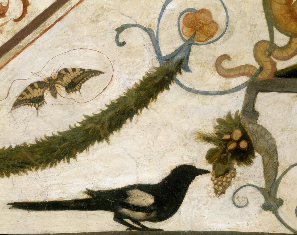 R.Ghirlandaio, Groteske, Vogel av Ridolfo Ghirlandaio