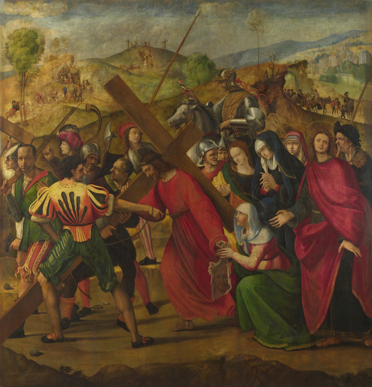 Prosesjonen til Golgata, ca. 1505 av Ridolfo Ghirlandaio