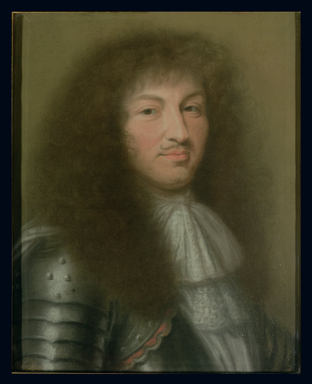 Portrett av Louis XIV (1638-1715) konge av Frankrike (pastell på papir) av Robert Nanteuil