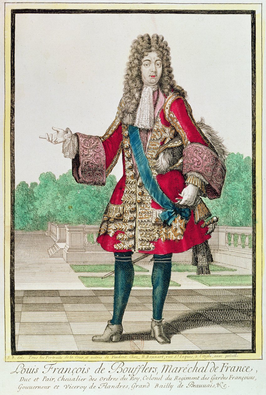 Marskalk Louis Francois de Boufflers (1644-1711) av Robert Bonnart