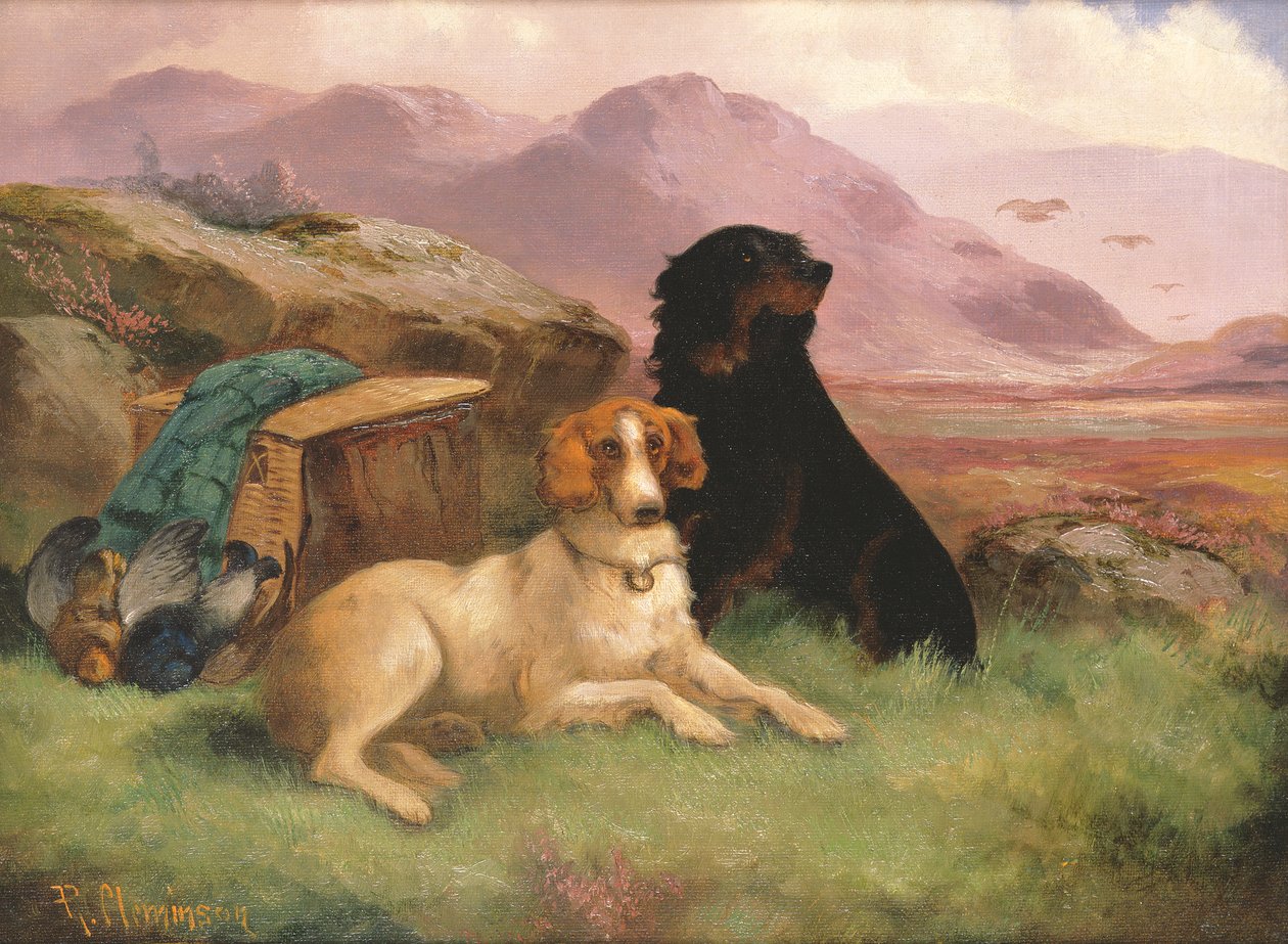 Gundogs (en av et par) av Robert Cleminson