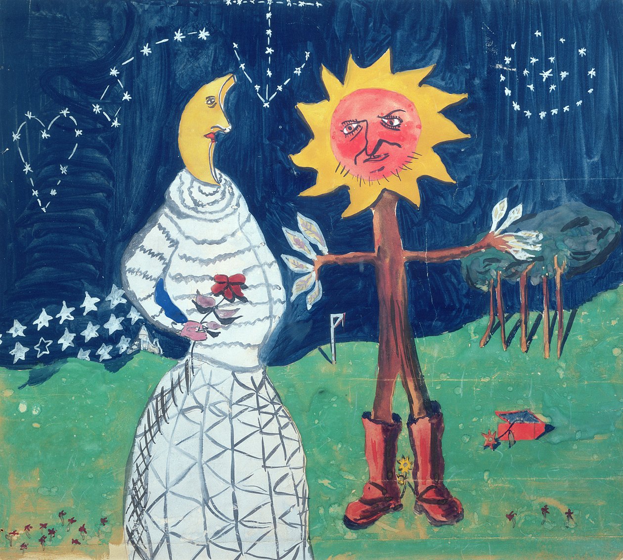 "Solen og månen" av Robert Desnos