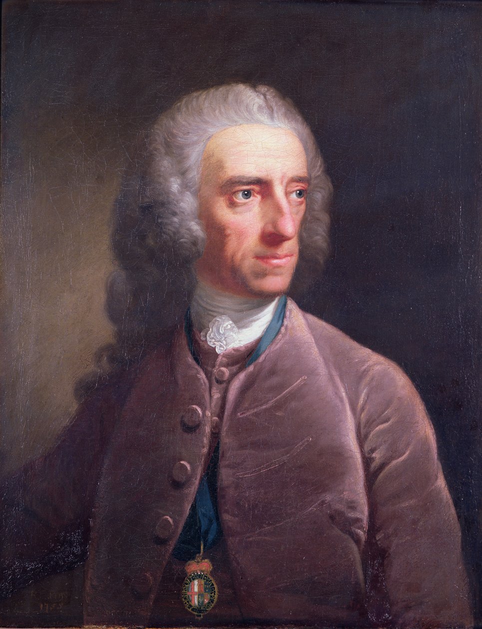 Portrett av Stephen Martin Leake (1702-73) 1755 av Robert Edge Pine