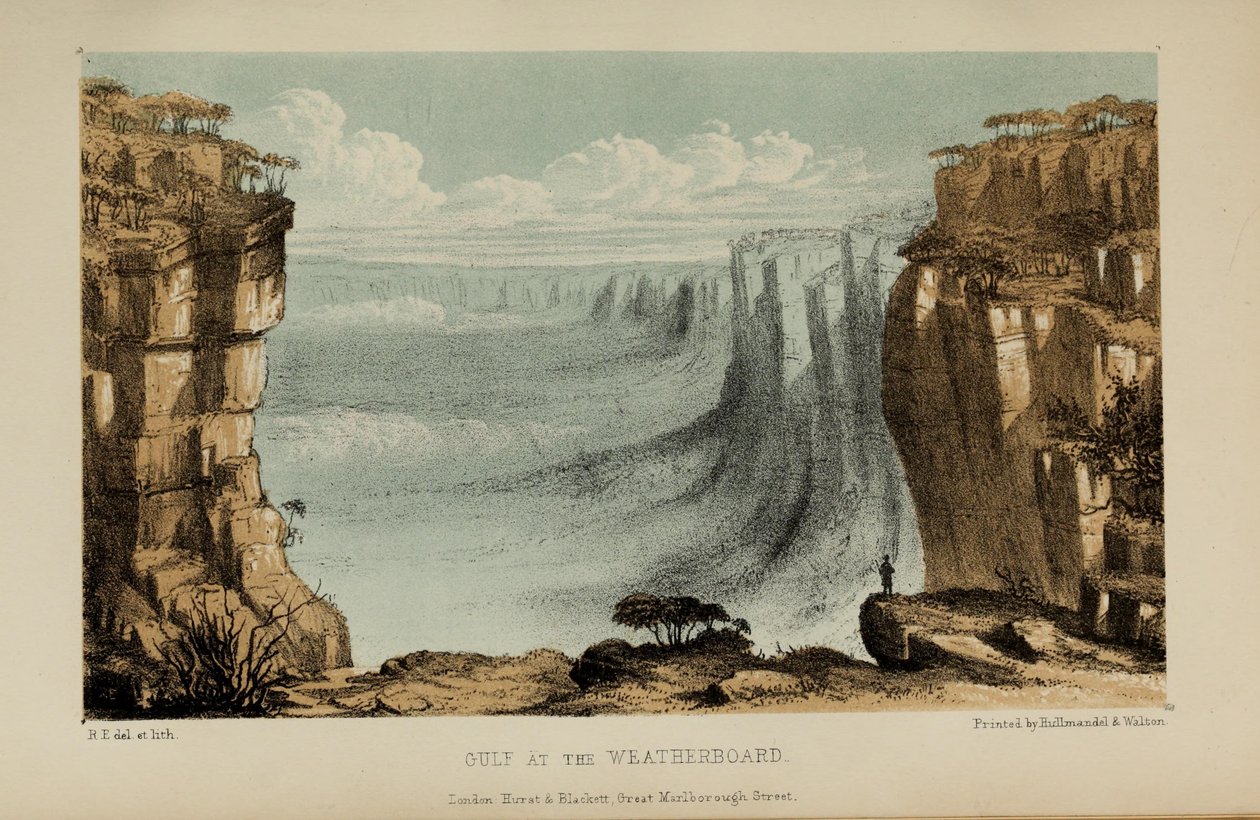 Gulf at Weatherboard, akvarellmaleri av Robert Elwes (1819–1878), en velstående ung britisk herre fra Norfolk av Robert Elwes