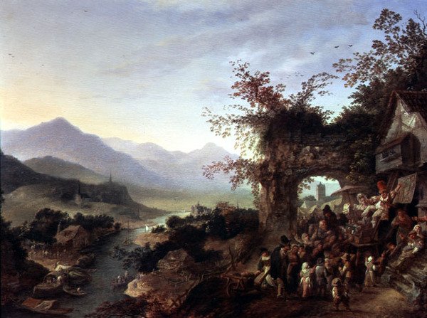 Et fjellandskap av Robert Griffier