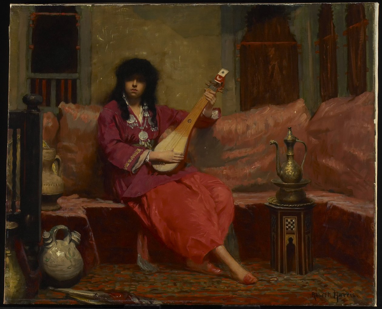 Et nordafrikansk indre, ca. 1887 av Robert Harris