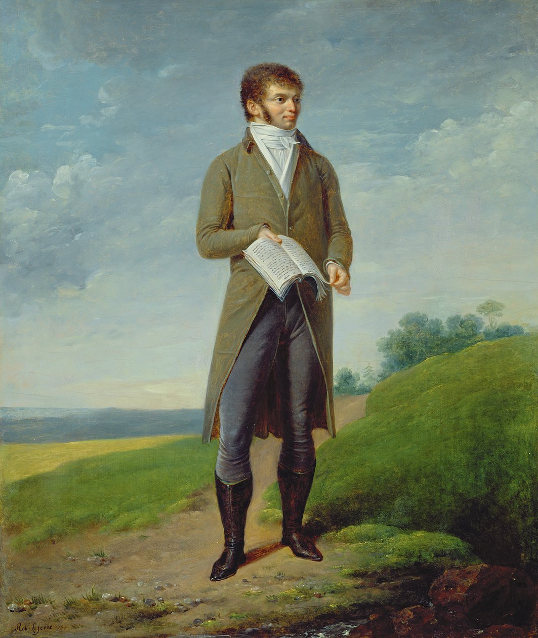Portrett av en mann av Robert Lefevre