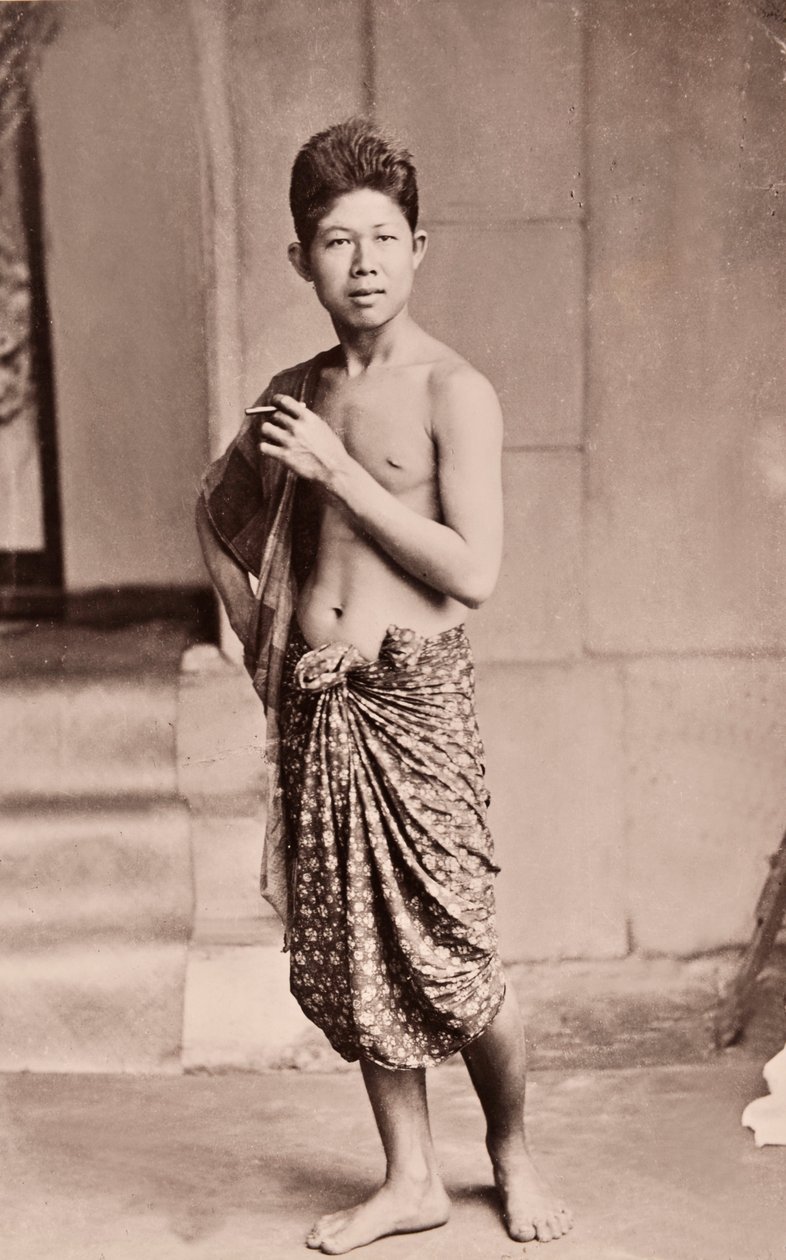 En siamesisk mann, ca. 1890 av Robert Lenz