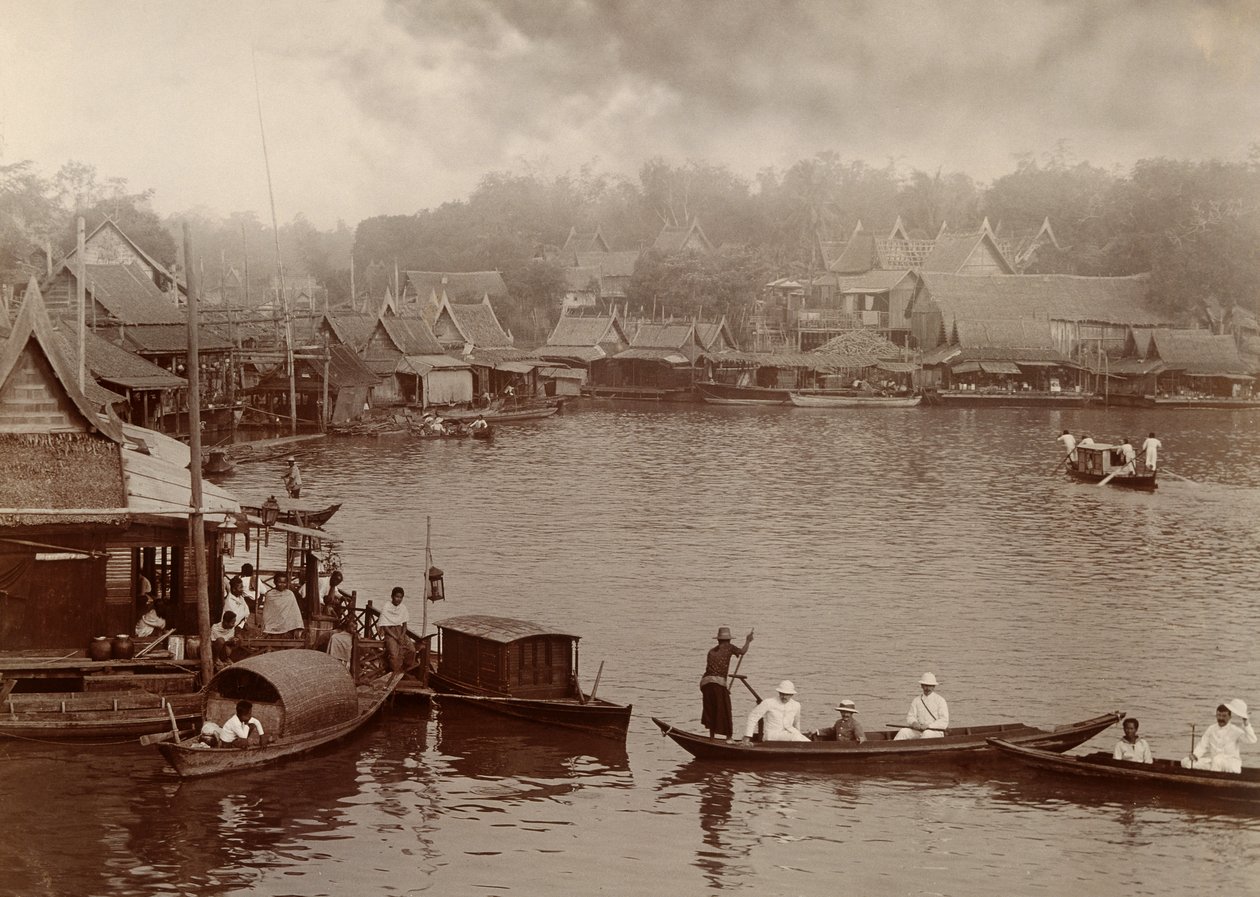 Chao Freya-elven, 1890 av Robert Lenz