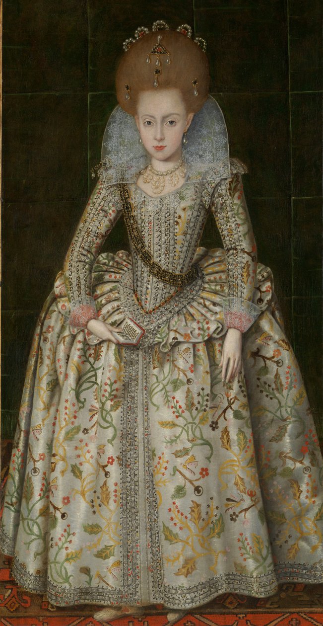Prinsesse Elizabeth (1596–1662), senere dronning av Böhmen, ca. 1606 av Robert Peake