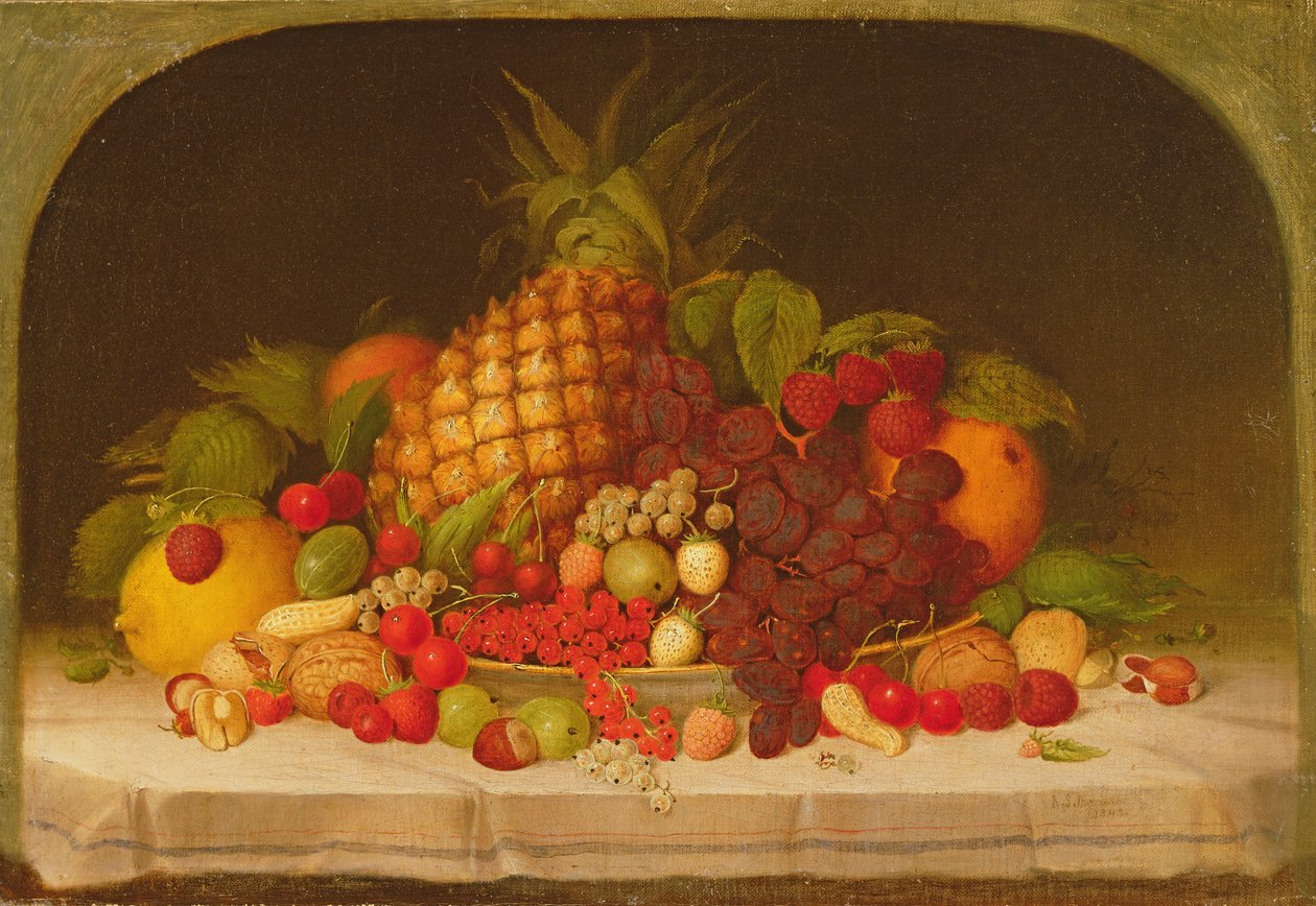 Fruktstykke, 1849 av Robert Scott Duncanson